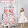 110CM Satin Big Bow for Backdrop Coquette Birthday Party Wedding Engagement Bachelorette Baby Shower Christmas Tree Topper Decor