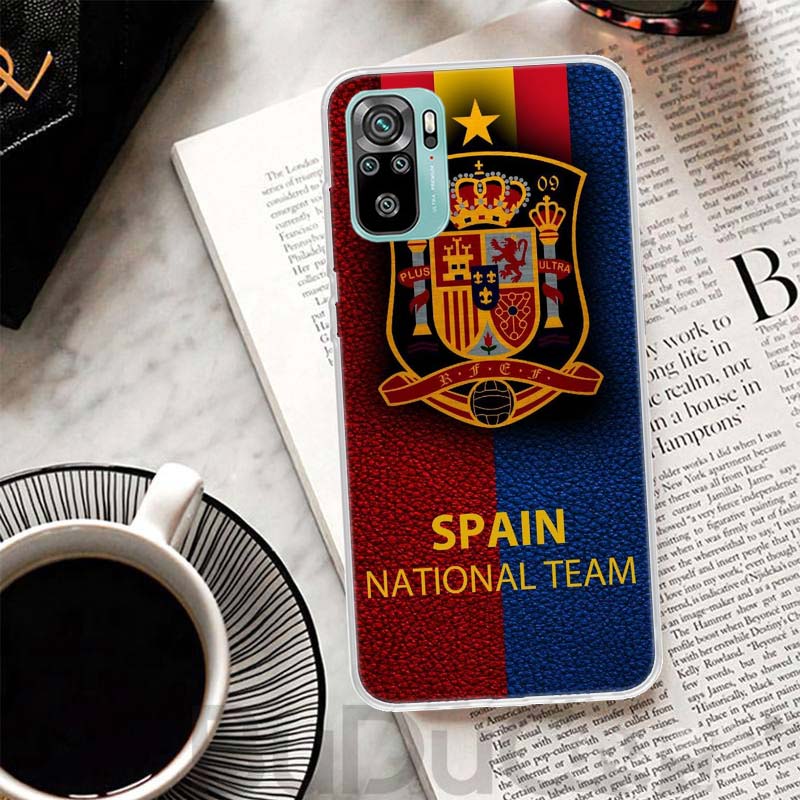 Spain Coat Of Arms Flag Cover For Xiaomi Redmi Note 14 13 12S 12 11 Pro Plus Phone Case 11S 10S 10 11E 11T 14Pro 13Pro Print Coq