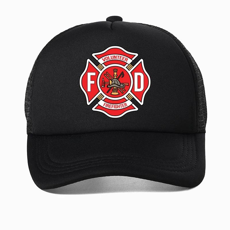 Firefighter Department Baseball Cap Men Women Adjustable Fireman Fire Rescue Dad Hat Outdoor Mesh Breathable hats