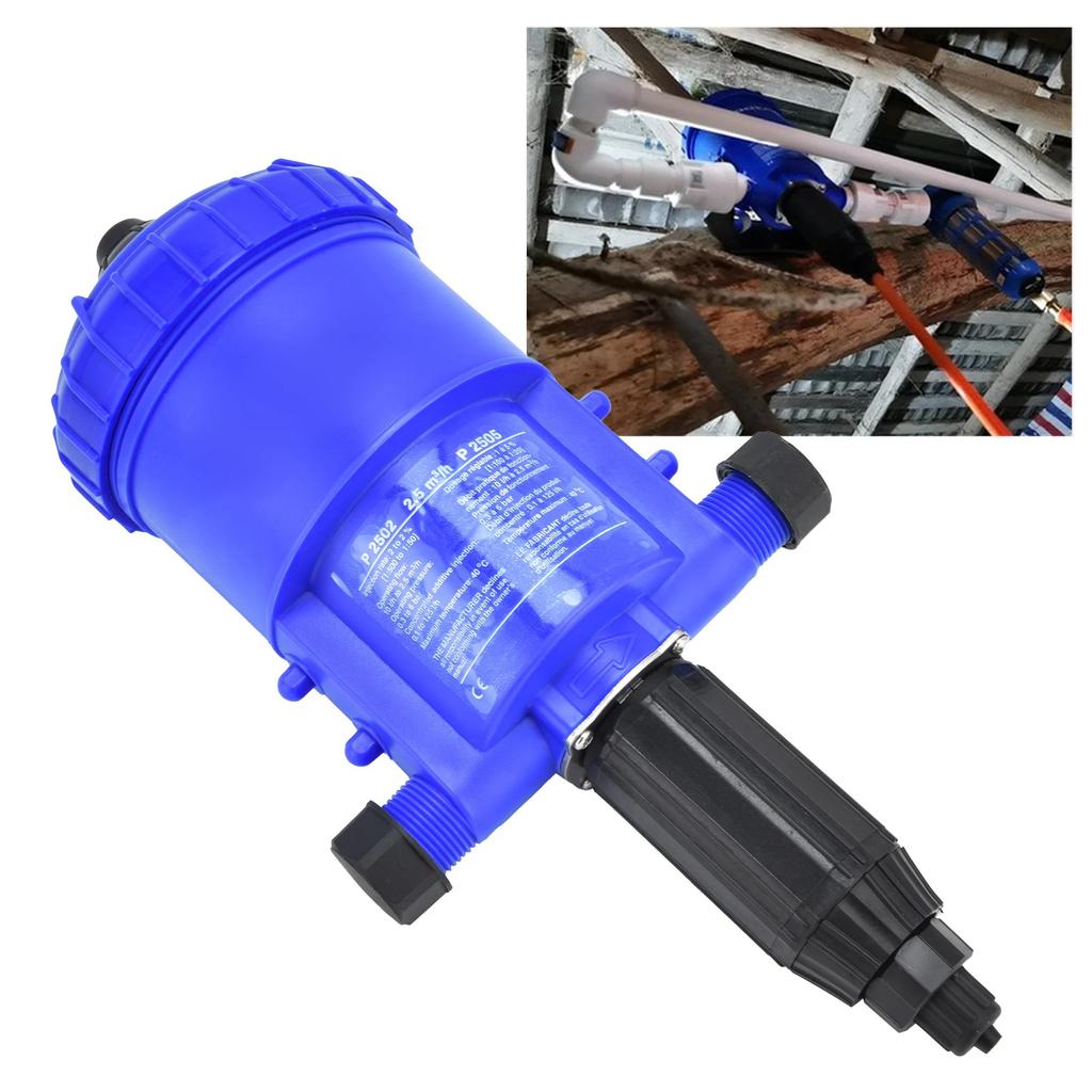 Fertilizer Dispenser PP Fertilizer Proportioner Blue G3/4 To G1 Male Thread for Gardening Flowers for Agricultural Irrigation