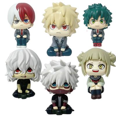 10cm/3,94in My Hero Academia Anime-Modell Midoriya Izuku Actionfigur Bakugo Katsuki/Todoroki Q-Version Figur PVC-Sammlung To Premium-Qualität