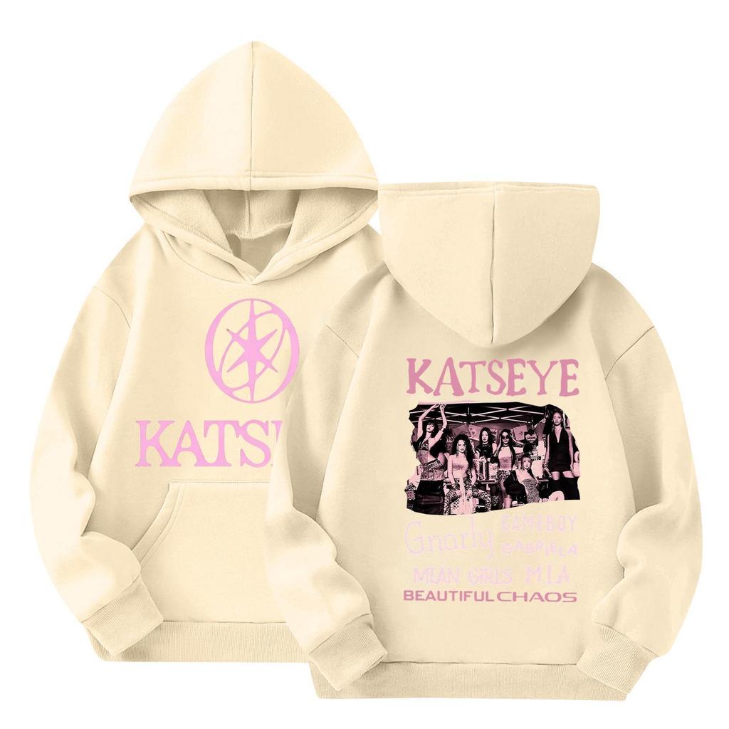 Girl Group Printed Long Sleeve Hoodie Sweatshirt for Girls Casual Everyday Wear