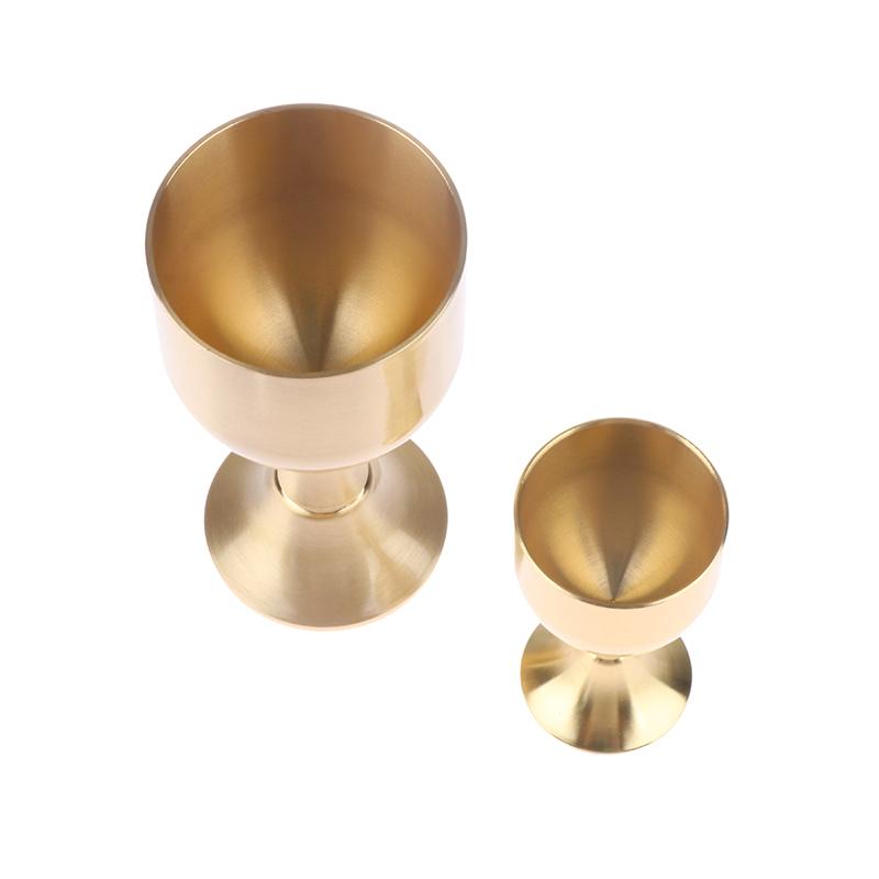 Brass Chalice Cup Cocktail Glass Wine Goblet Brass Beverage Tumbler Brass Goblet Metal Liquor Tumbler For Party Home Accessories