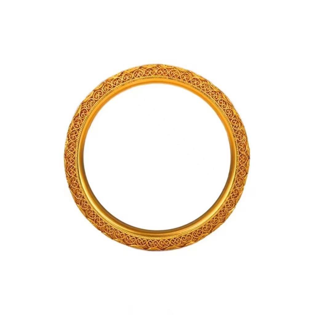 Shajin Forntida Metod Hantverk Snö Huvudstad Ihåligt Armband Damers Tome Guo Ting Gufeng Stängt Mun Armband