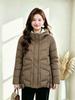 Short hooded cotton-padded women's thickened warm loose coat winter cotton-padded jacket new small cotton-padded women's clothing