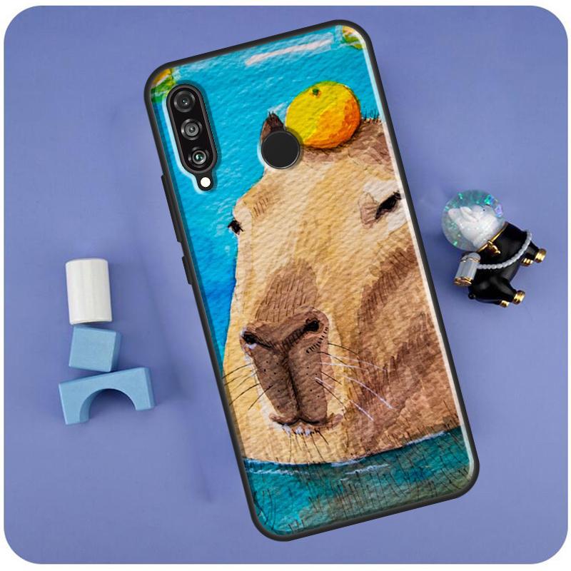 

Capybara Spa For Huawei Nova Y70 Y91 Y90 Y60 Y61 Y72 Y73 3i 7i 8i 11i 12i 9 10 SE P20 P30 P40 Lite Case Huawei Nova Y73