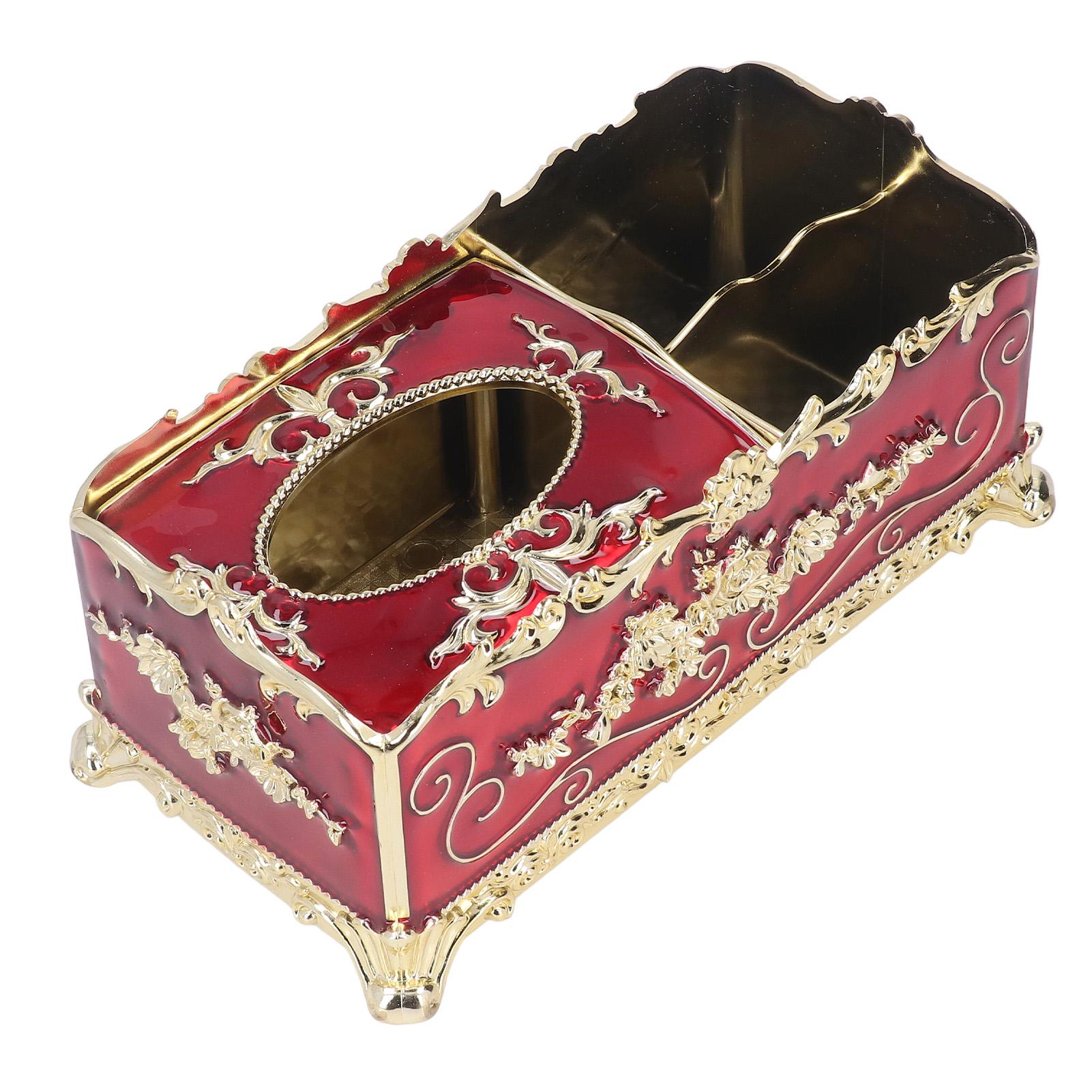 

Держатель для салфеток «Роза» Золотой Цветок Элегантный Стиль Яркие Цвета Акриловый Чехол для Салфеток