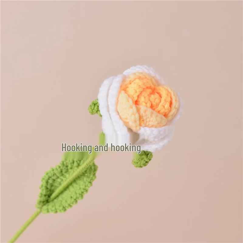 Handmade Knitted Wool Rose - Creative Valentine's Day or Birthday Gift for Girlfriend or Best Friend