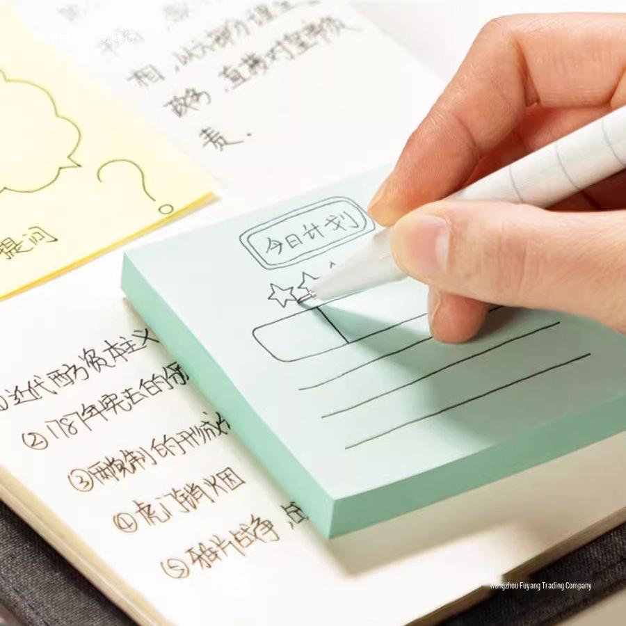 Cute High-Value Sticky Notes: Strong Adhesion Memo Pads & Index Stickers for Students