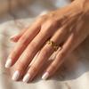 Stylish Adjustable Wavy Stainless Steel Finger Ring – Durable and Fade-Resistant