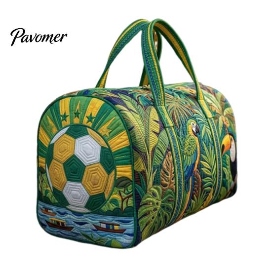 Easy Clean Travel Bag Soccer Handbag, with Quilted Design, Large Capacity Durable Polyester Duffel Lightweight Carryall Tote Bag, for Fitness Work And