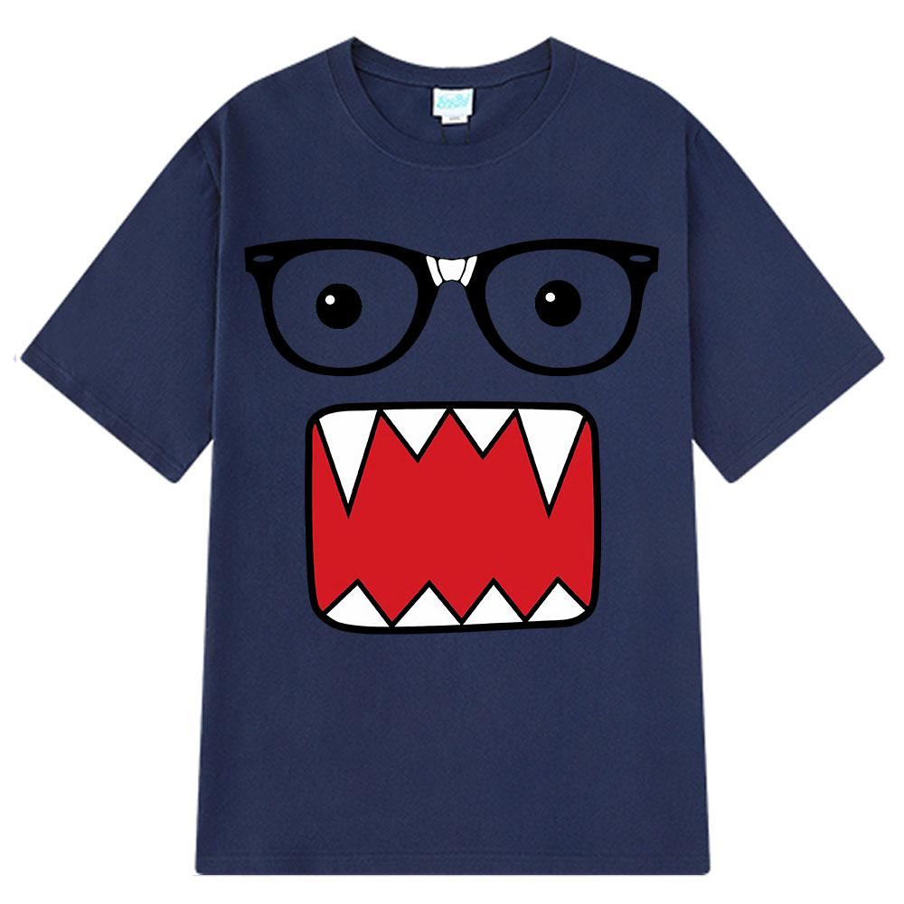 Domo Kun Funny Fashion Tshirt Summer Mens 100 Cotton Casual Tshirt Harajuku Shortsleeved Oversized Breathable Tshirt