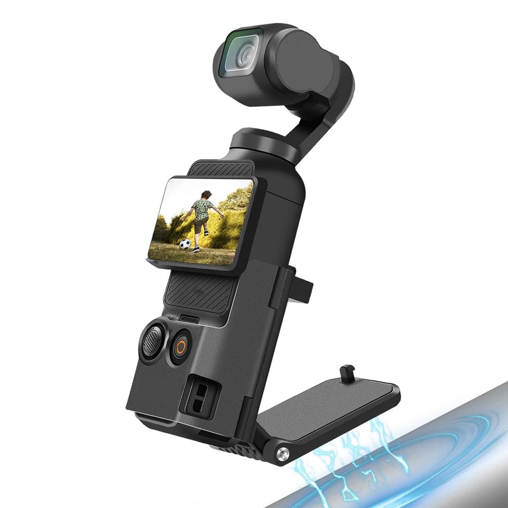 Magnetisk Kamera Skrivbordsbas Ställ Expansionsadapter Fäste 180 Graders Justerbar Vertikal Magnet Sugkoppsfodral