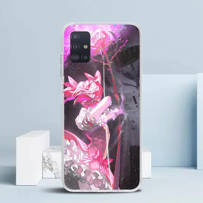 Madoka Magica Anime Soft Cover for Samsung Galaxy A12 A22 A32 A52 A72 A02S Phone Case Note 20 Ultra 10 S10 Plus A51 A71 A50S A20