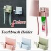 1 Pack Toothbrush Holder Bathroom Wall Sticker Hook Bathroom Drain Creative Storage Box Bathroom Accessories