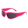 New Y2K Sports Punk Sunglasses Women Men Square Goggle Luxury Brand Sun Glasses UV400 Colorful Mirror Fashion Eyewear