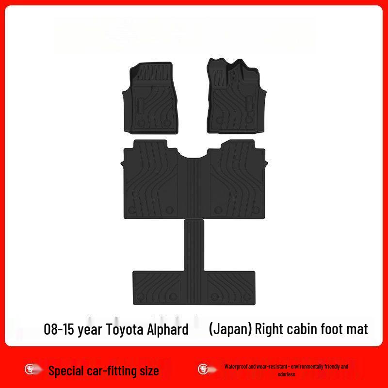 Toyota Alphard 20 Series RHD TPE Anti-Slip, Wear-Resistant Floor & Trunk Mats