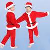 Baby Boy Christmas Costume Hat Top Pants And Belt Four Piece Set Children's Performance Costume Santa Claus Costume