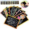 1-10pcs Dazzling Kids Scratch Drawing Set Pupil Puzzle Scratch Drawing Toys Kindergarten Early Education DIY Handmade Color Gift