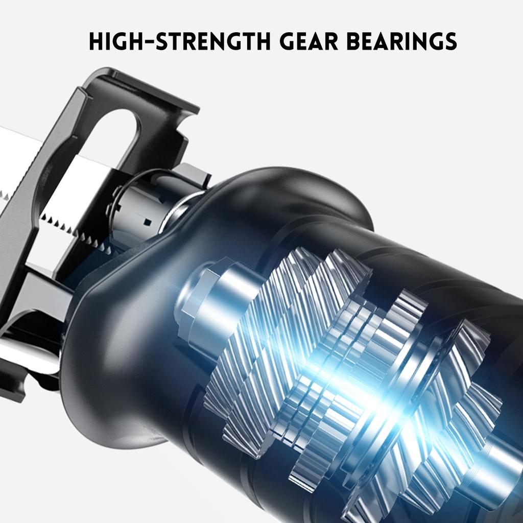 Cordless Electric Saw Reciprocating Saw Variable Speed for Wood Metal Cutting DIY Power Saws for 18V/20V Battery