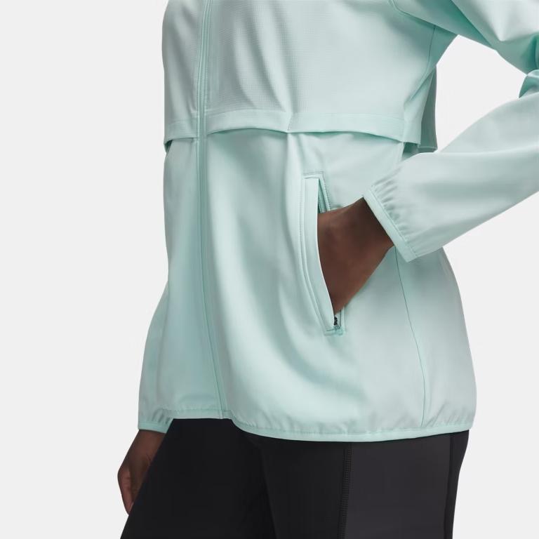 Under Armour Velociti Pro Storm Woven Lightweight Breathable Hooded Running Jacket Women jackets 6009542-703