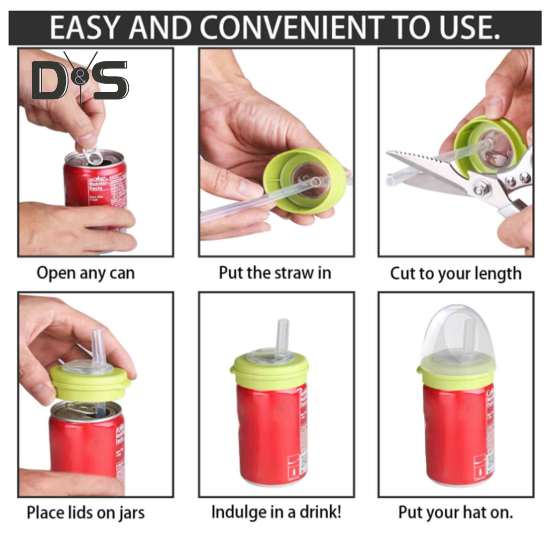 Víčka na plechovky od sody se slámkou Těsné těsnění Opakovaně použitelné kryty na plechovky Bez BPA Víčko na plechovku na sodu Nepropustný silikonový uzávěr na plechovku na nápoje