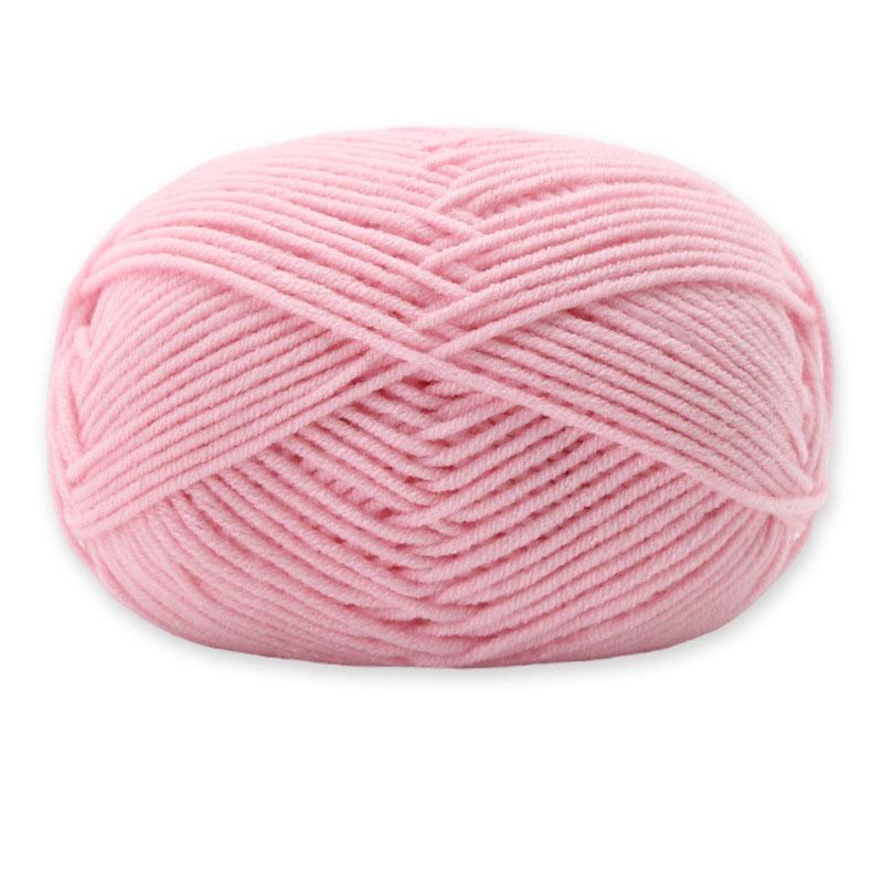 1Roll 4ply Milk Cotton Knitting Combed Yarn Wool Yarn For DIY Hand Knitted Crochet Craft Scarf Sweater Clothes Dolls Hats Supply