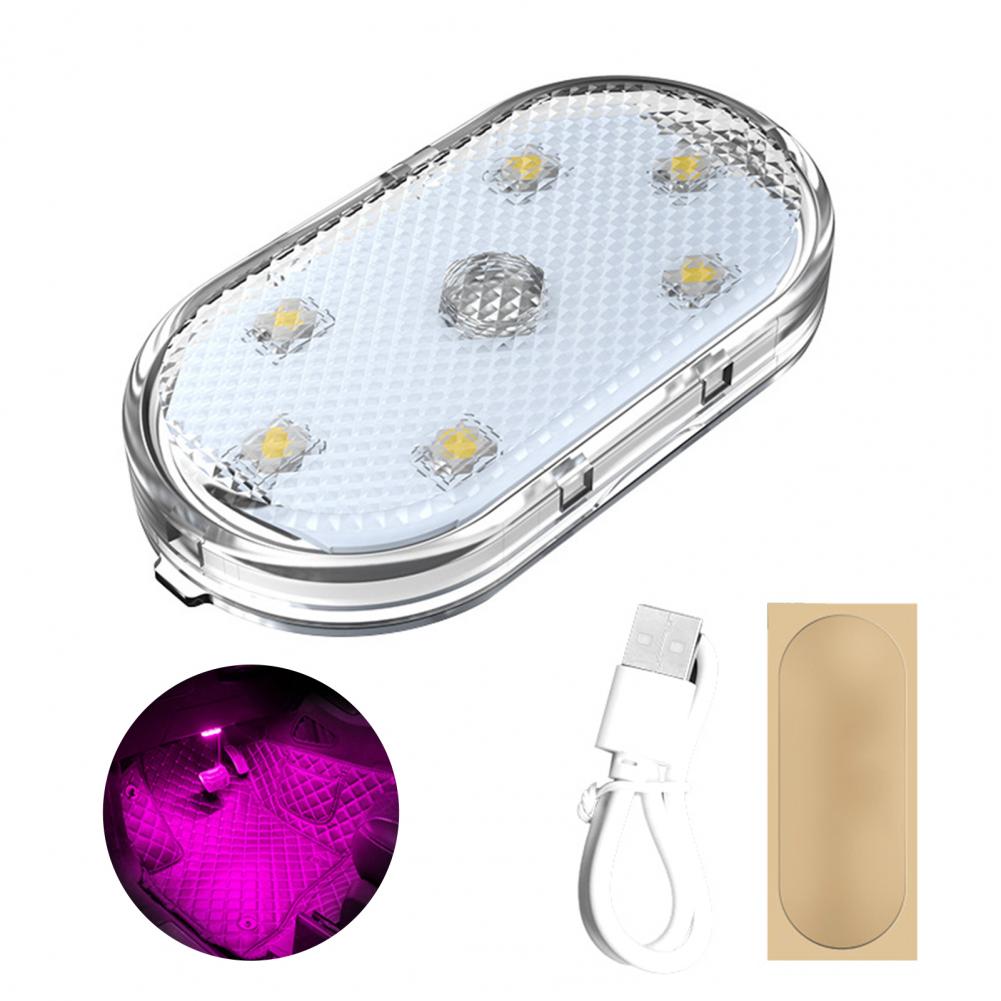 Car Ambient Light Enhance Car's Ambience with 7 Colors Rgb Automotive Light Self-adhesive Magnetic Suction Usb Rechargeable