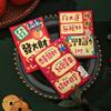 6Pcs Cartoon 2025 Red Envelope Bag Thickened Cute Lucky Red Pocket Gold Stamping New Year Red Packet Spring Festival