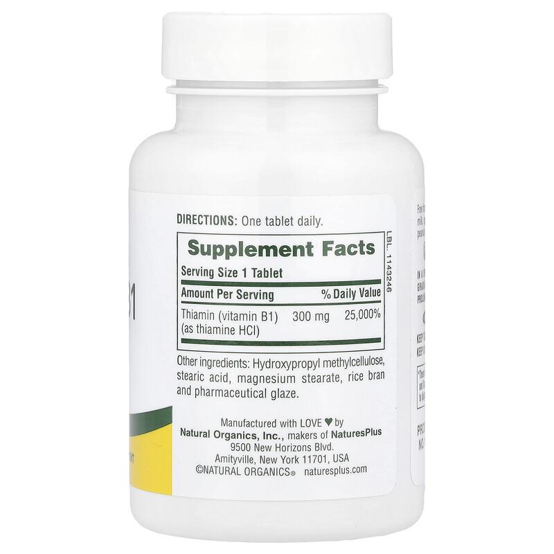 Vitamin B1, 300 mg, 90 Tablets