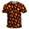 Mens T Shirts Cool Flame Graphic Top Aesthetic Clothing Women Streetwear Man Short Sleeve Harajuku Men's Clothing Casual T-shirt
