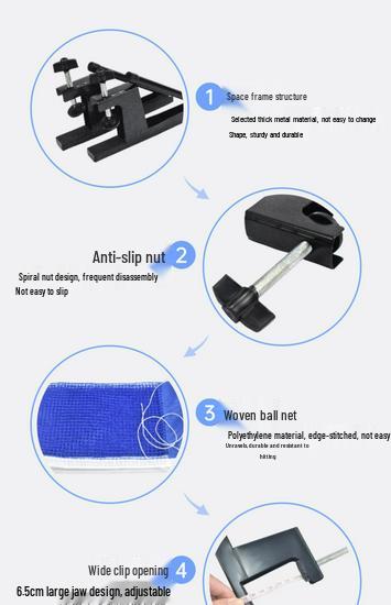 Portable Table Tennis Net and Stand