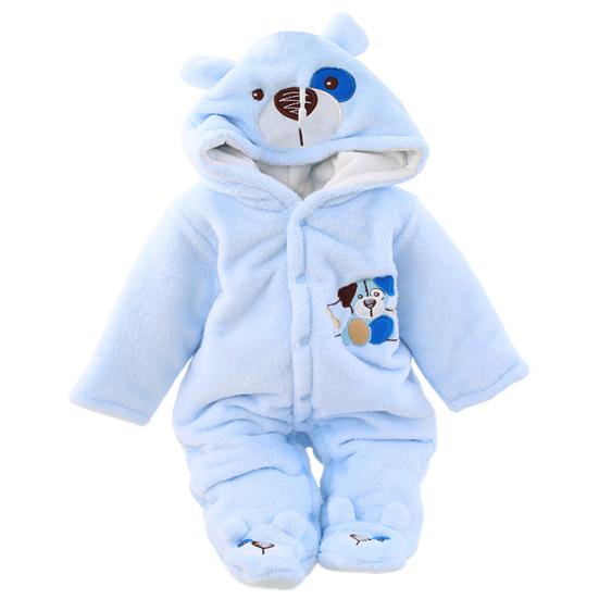 

Детский комбинезон с мультяшным дизайном, согревающий милый комбинезон для маленьких девочек и мальчиков, зимний комбинезон, товары для малышей 80cm синий
