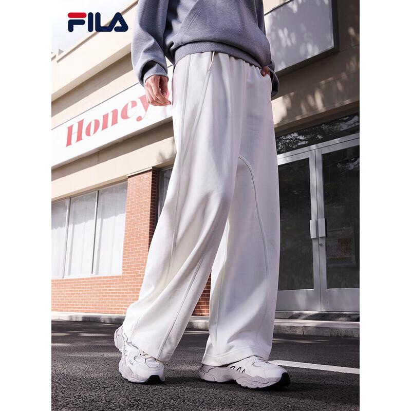 FILA Women s Autumn Casual Wide-Leg Knit Pants M