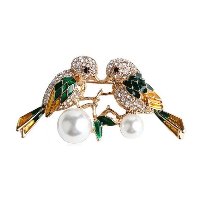Spilla Spilla Uccello Strass Delicato per Donne Ragazze Zircone Api Farfalla Animali Distintivi Abbigliamento Gioielli da Banchetto