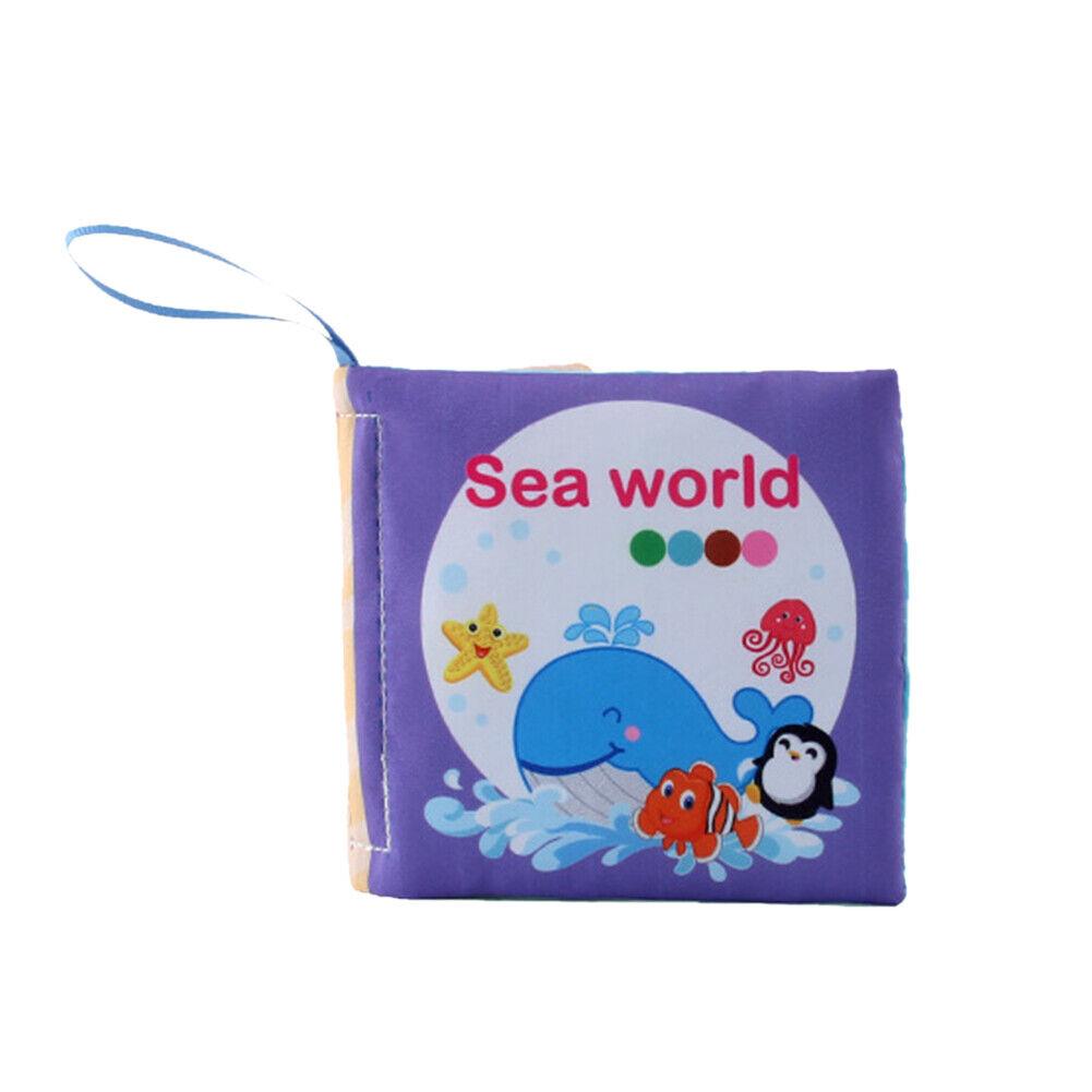 

Early Enlightenment Education Soft Cloth Book English Animal Transportation Ocean