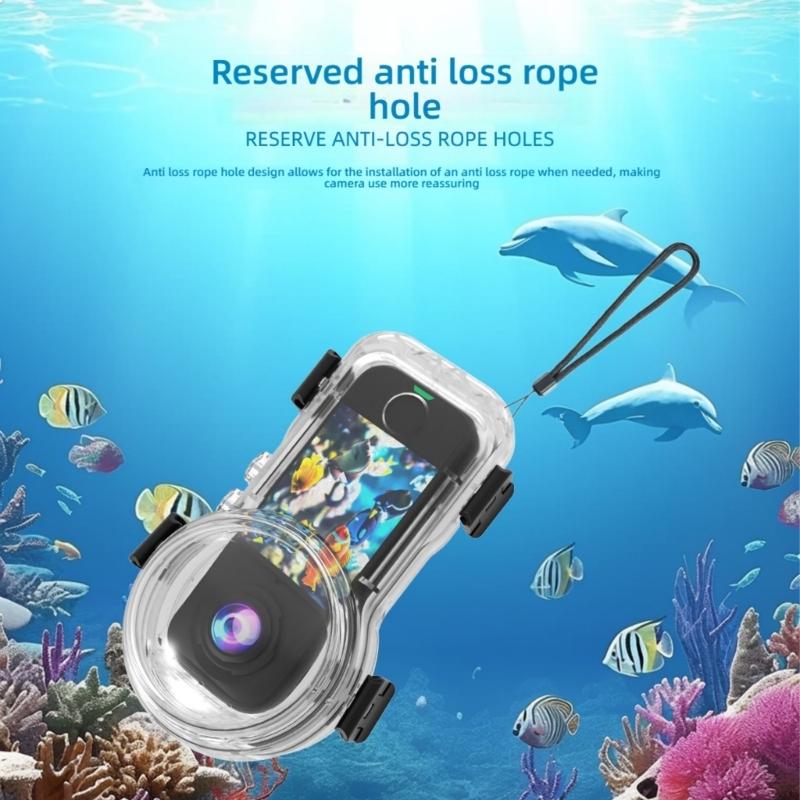 Invisible Dive Housing Dive Case For X4 Air Invisible Waterproof Case Action Camera Accessories Dive Case 50m Waterproof