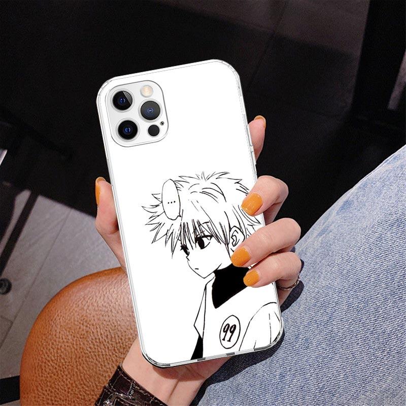 Black White Hunter X Phone Case For iPhone 17 Air 16 Pro Max 16E 15 + 14 Plus 11 12 13 Mini 7 8 SE Gift Print Cover Fundas 16 Pr