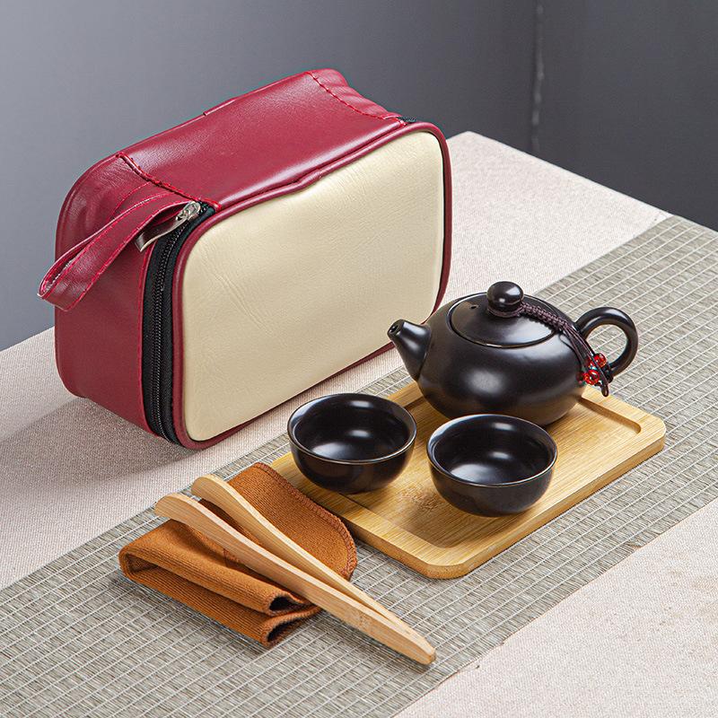 Tragbare Keramik Kuaike Tasse Ein Topf Zwei Tassen Reise Tee Set Haushalt Teekanne Teetasse Kleines Set Geschenke