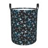 Airplane Camouflage Laundry Basket Foldable Aviation Plane Aviator Pilot Clothes Toy Hamper Storage Bin for Kids Nursery