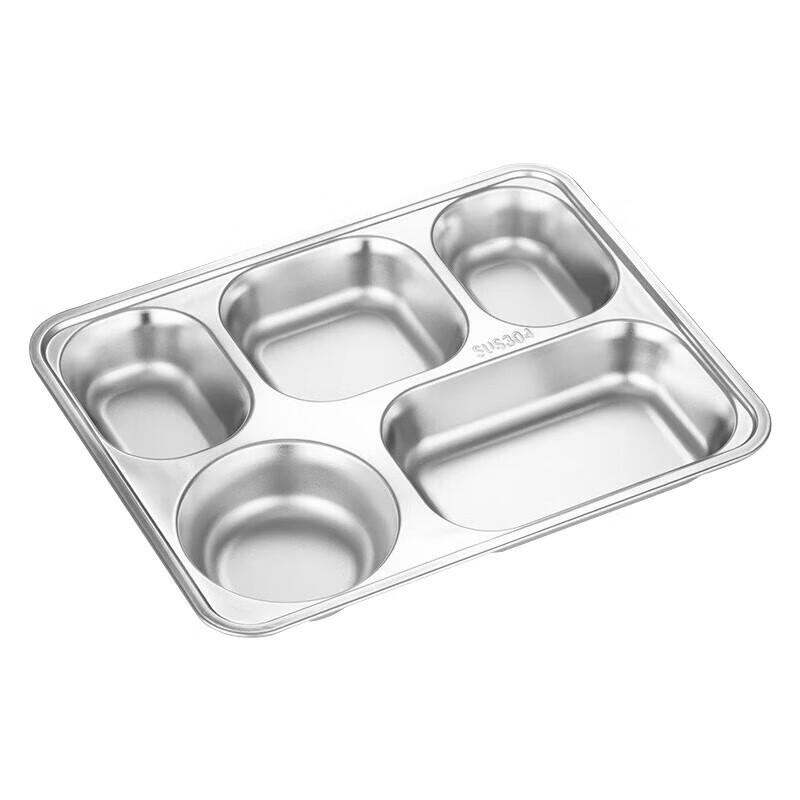 Huihuang 304 Stainless Steel Divided Lunch Tray
