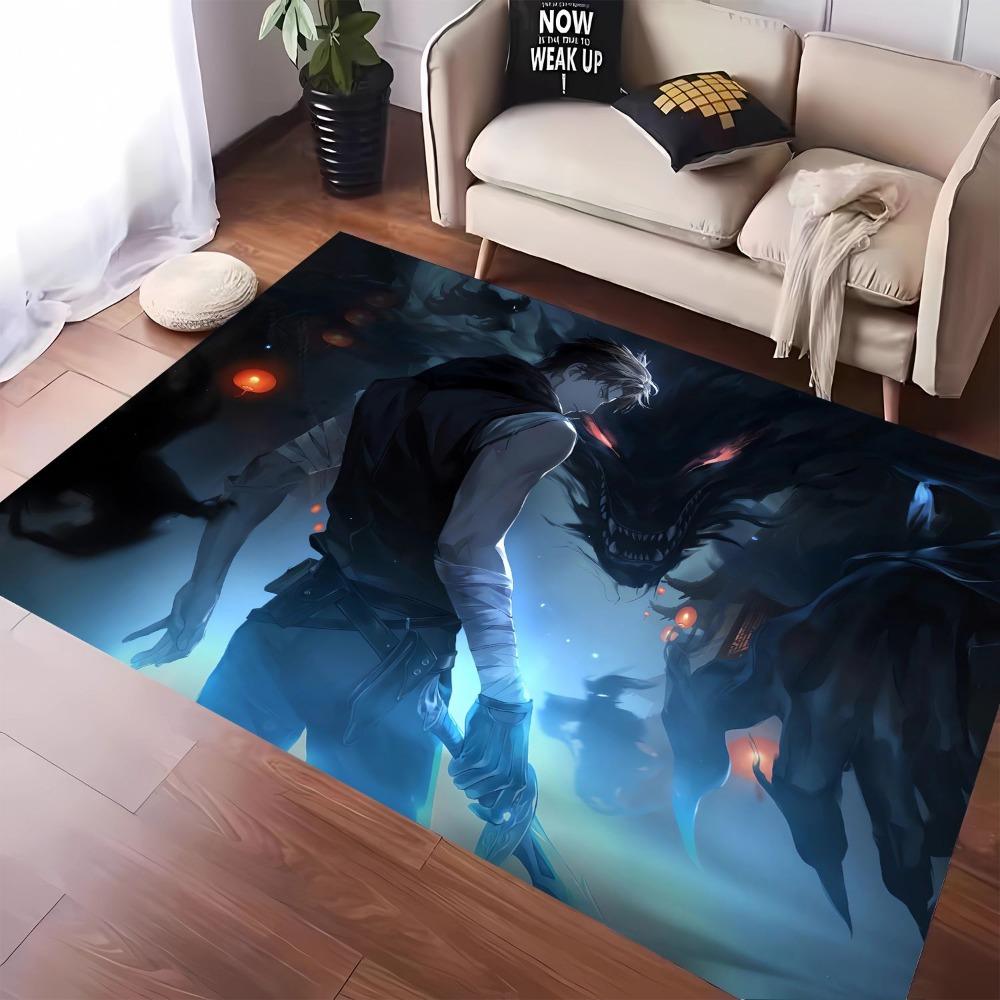1pc Carpet Game Anime Characters Print for Home Living Room Bedroom Decor Non-slip Rug Floor Mat Comfortable Carpet for Fan Gift