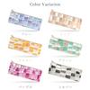 Pen Case Leather Thin Genuine Leather Compact Slim Pencil Case Pen Holder Simple Stationery Cowhide Stained Glass Purple Women's Men's