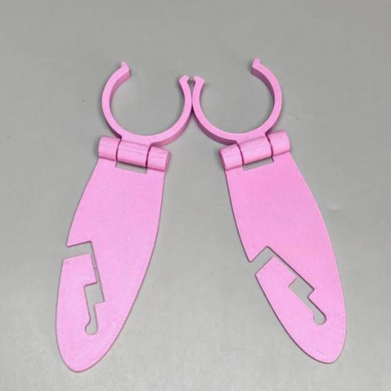1 Pair 3D Printed Paddle Grip for Kayak Canoe, Paddle Shaft Holder with Clip, Lightweight Kayaking Accessory for Secure Grip, Water Sports Tool