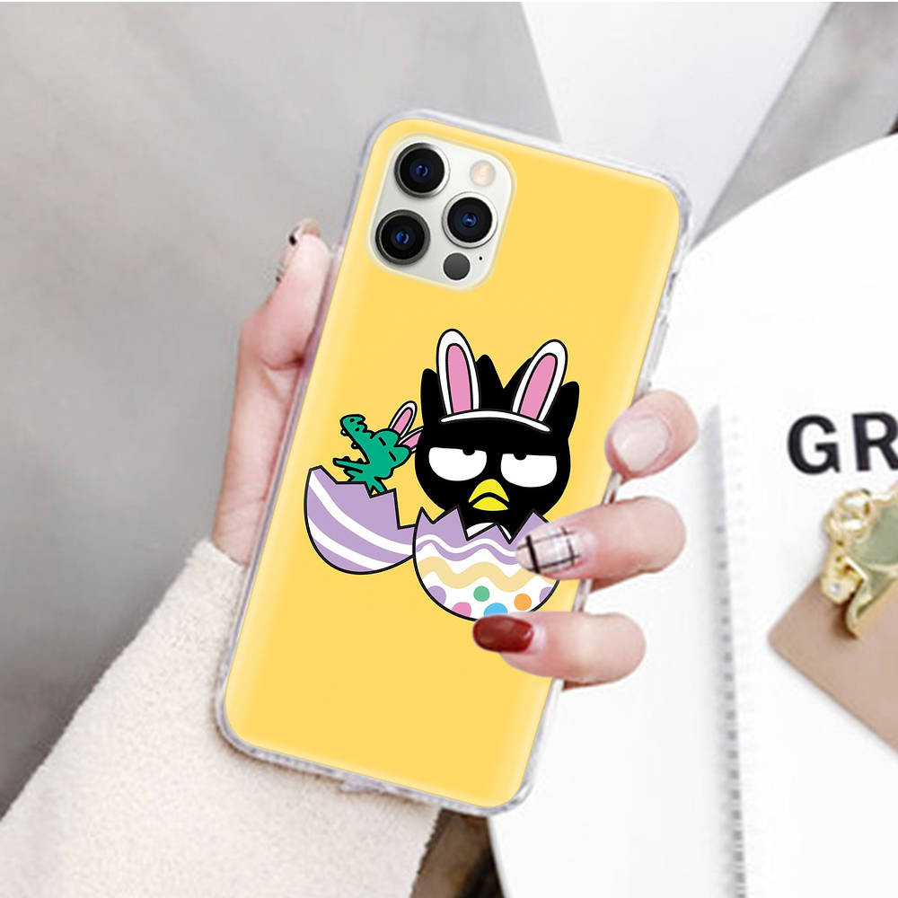 JZ1 Badtz Maru Transparent Case for Samsung A04 A14 A23 M33 M53 Realme 10 9 C35 C55 VIVO Y02 X80 Infinix Hot 30 Note 11 Tecno Spark 8P Pro