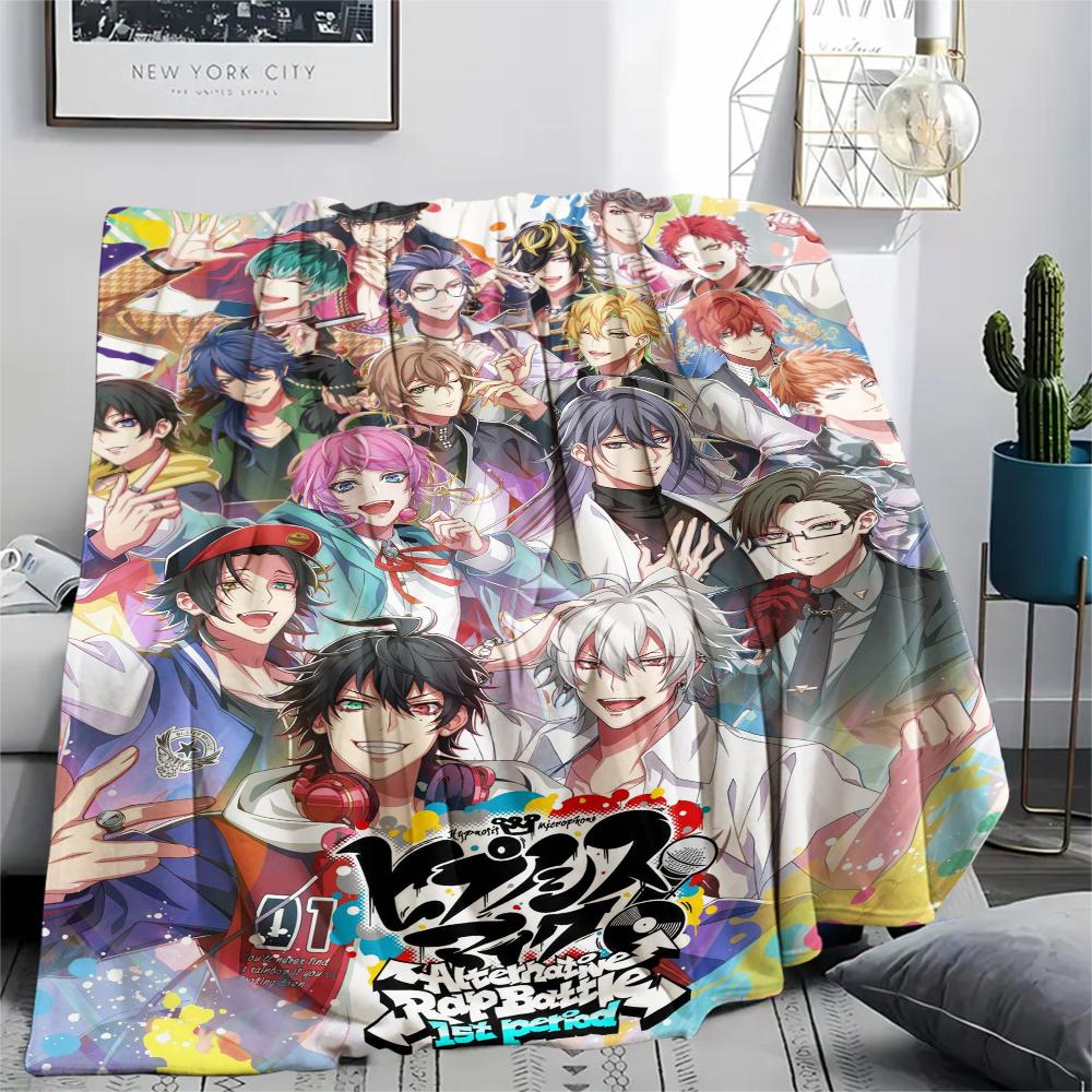 1Pc Hypnosis Mic Print Flannel Blanket, High quality Comfortable for All Seasons, Home Decor, Warmth and Comfort, Perfect for Christmas Gifts