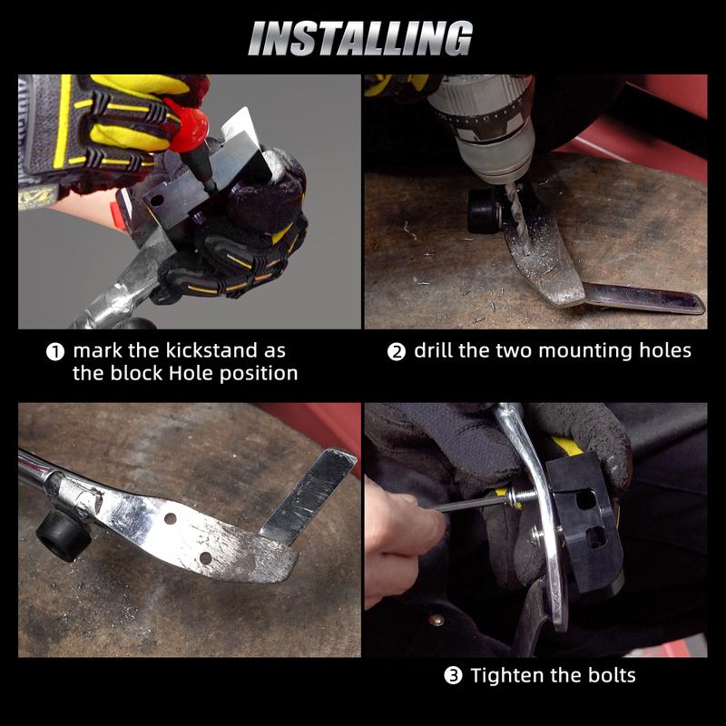 1" 2" Motorcycle Kickstand Lift Blocks for Harley Road King/Special Street Glide CVO Limited Ultra Limited Road King Classic