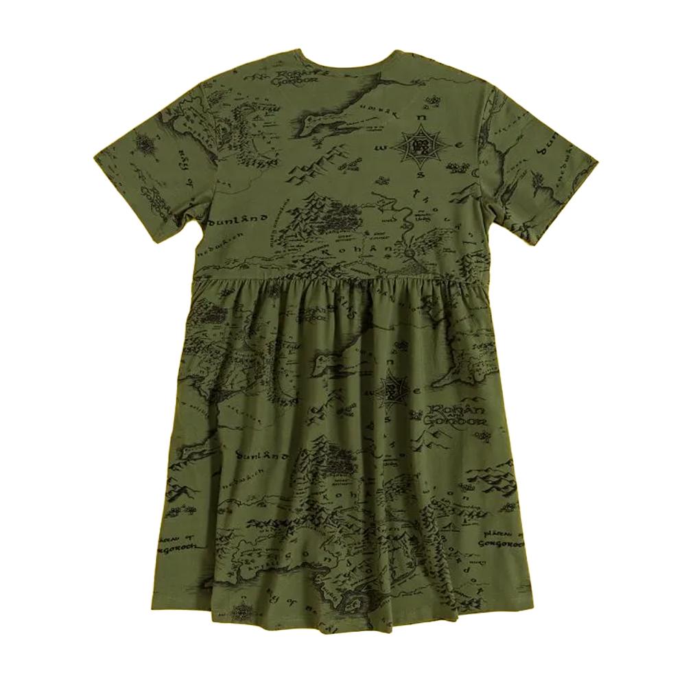 The Lord Of The Rings Womens/Ladies Map Smock Dress