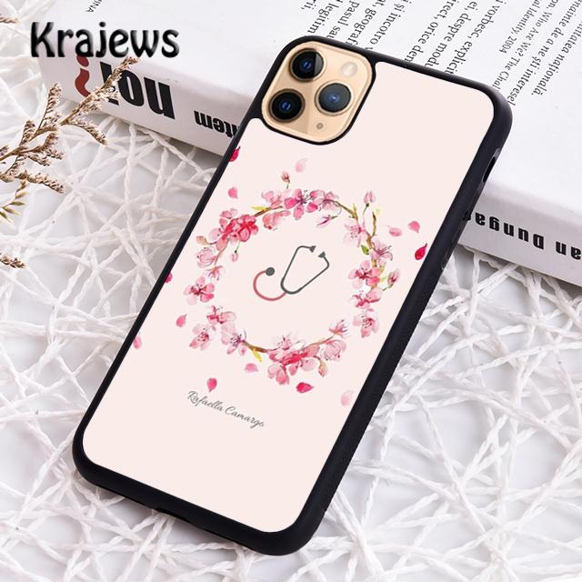 Krajews Cute Nurse Girl Soft Phone Case Cover For IPhone 18 17 Air 16 15 14 Plus 11 12 13 Pro Max Coque Shell Fundas