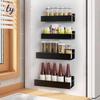Magnetic Kitchen Storage Rack for Refrigerators and Ovens - No-Drill Spice Organizer.